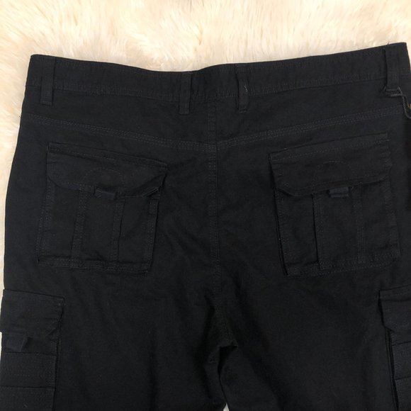 Jeans Wear Men's Cargo Pants SIZE 38 Black - Picture 5 of 7